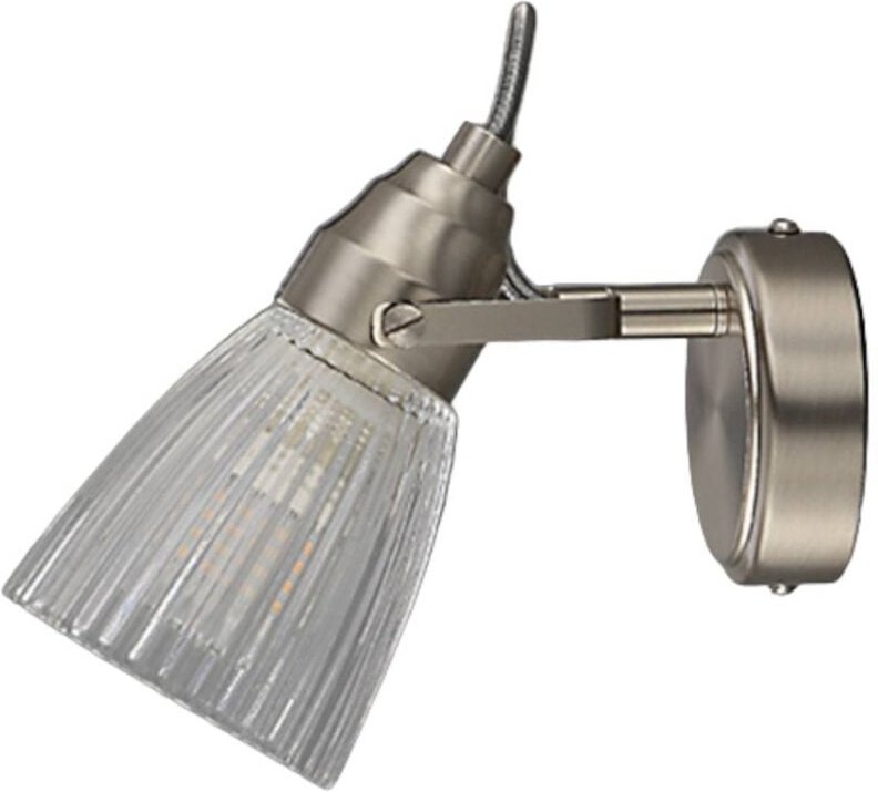 Wandleuchte, Wandlampe Bad 'Kara' aus Glas für Badezimmer von Lindby