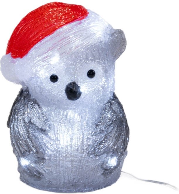 Leuchtende Weihnachtsdekoration, Eule, 24,7 cm