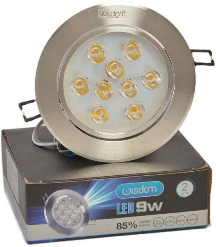 Ymyny - Wisdom – Wisdom 9 w verstellbarer LED-Einbaustrahler, warmes und kaltes Licht, Placoplatre – – Warmweiß –