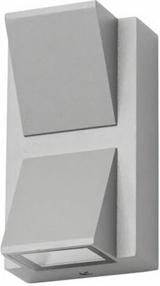 Forlight - wandleuchte ip54 loyd double emission led 4.1w 3000k grau 155lm