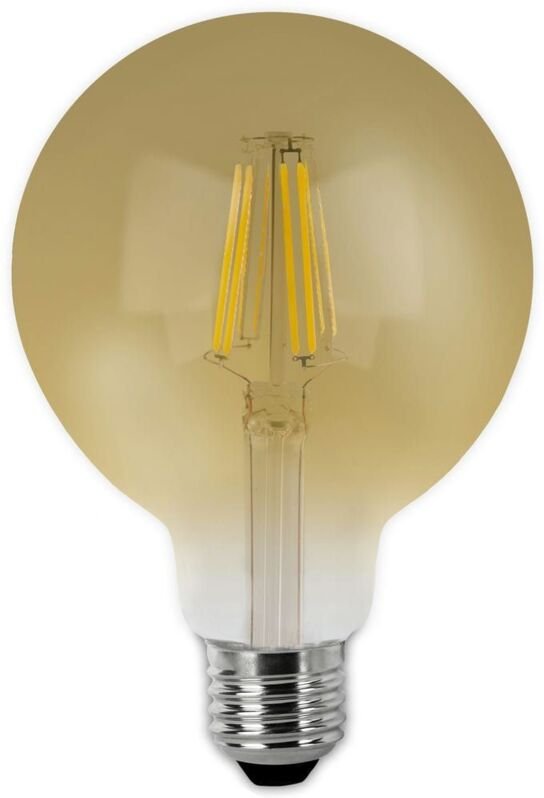 E27 G80 Filament LED Globelampe (6W 2200K 600lm) IP20 Ø8x10cm Vintage-Stil