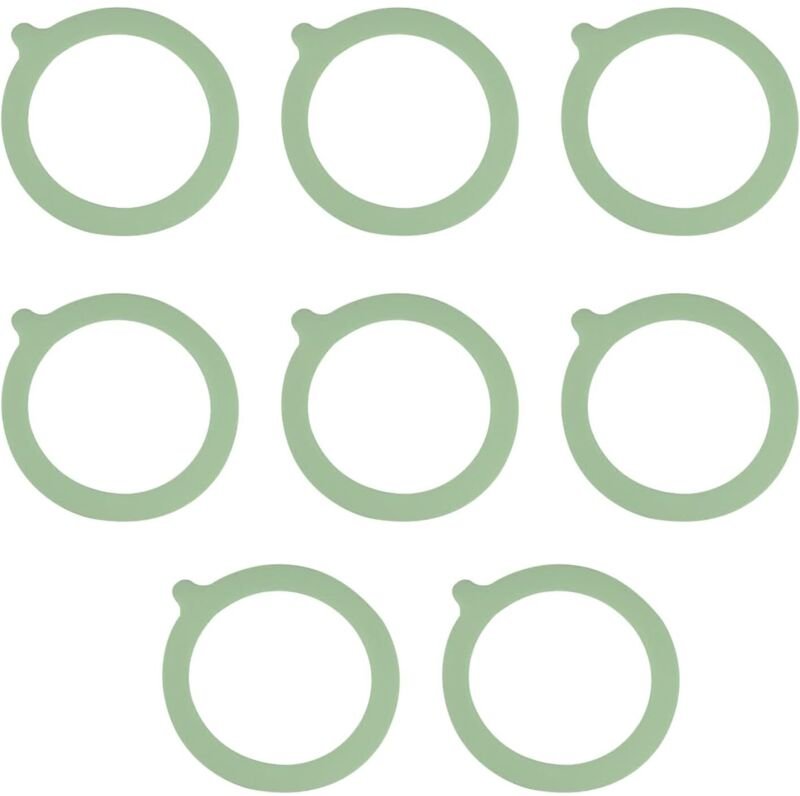 CCYKXA Ersatz-Silikondichtungen, 8 Silikondichtungen für Gläser, luftdichte und auslaufsichere Gummidichtungen, Standard...