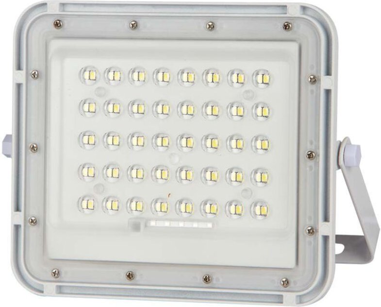 Vtac - v-tac VT-80W-W 7842 LED-Flutlichtstrahler, Solarmodul 19 w Neutralweiß Weiß