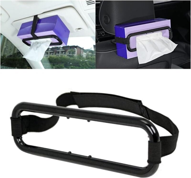 2-teiliger Auto-Papierhandtuchhalter für Taschentuchboxen, universeller Auto-Papierhandtuchboxhalter, Autozubehör für So...