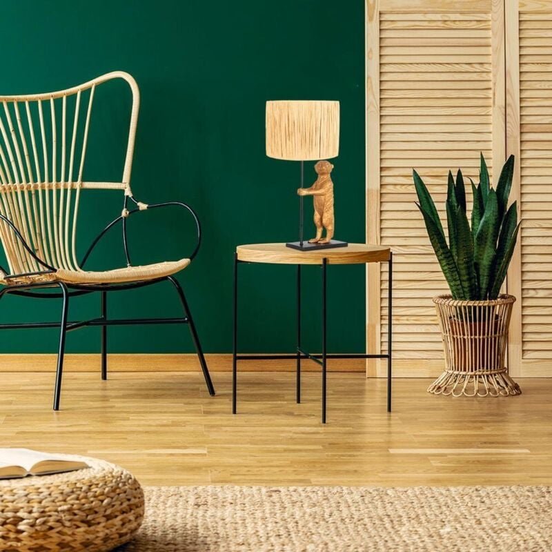 Anne Lighting - tischlampe - Animaux - schwarz - gras kunststoff