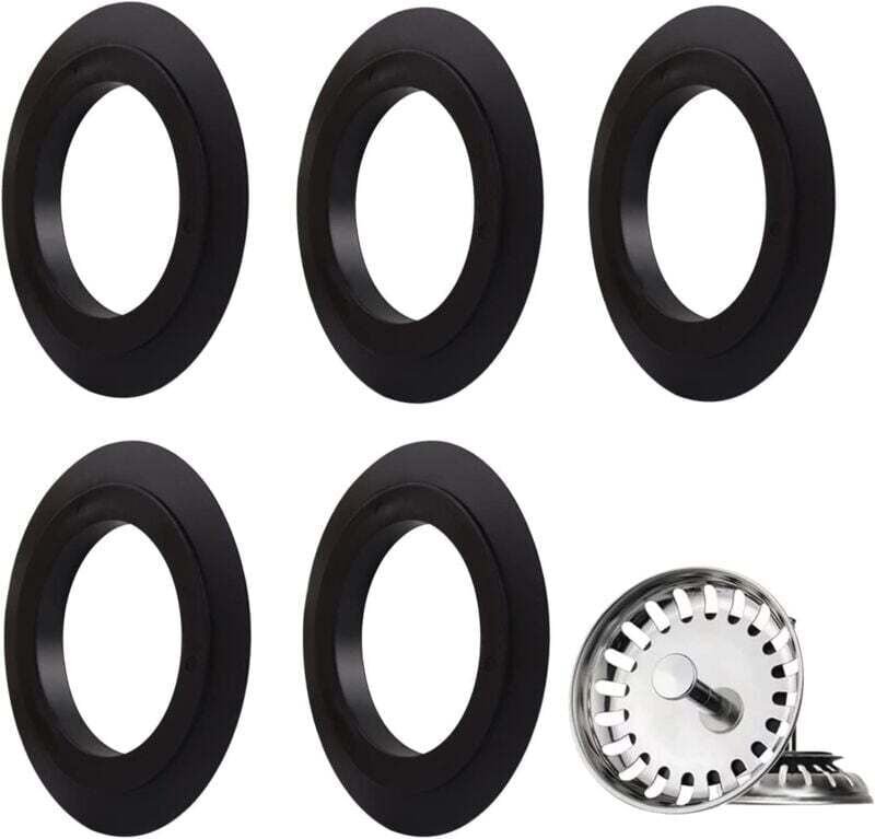 GMDOG Elastomer-Ablaufdichtung für Küchen- und Badewannenabflüsse, Filterkörbe, Abflussstopfen, Ventile und Siebe (O-Rin...
