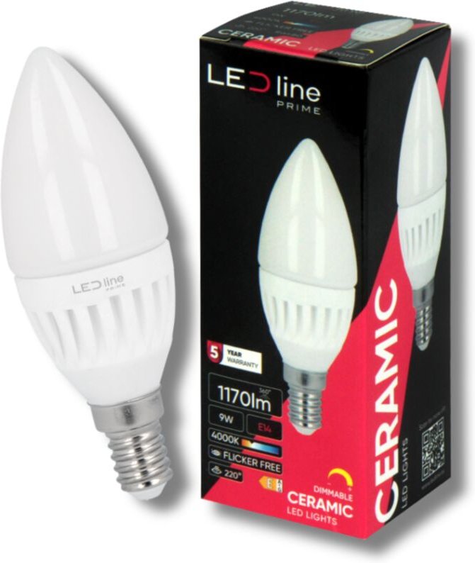 Thumbnail - LED-Lampe E14 9W 4000K NEUTRAL 1170lm DIMMBAR LED-Linie