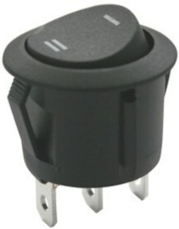 Einpoliger Unterputz-Wippschalter Electro DH schwarzes Gehäuse und rote Taste 11.478.C 8430552091249