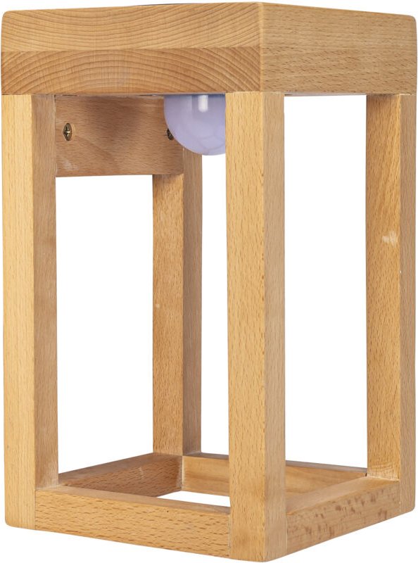 Sobremesa Exterior IP54 led 3W Blanco Neutro - 4000K Imitación Madera para Jardín, Terraza