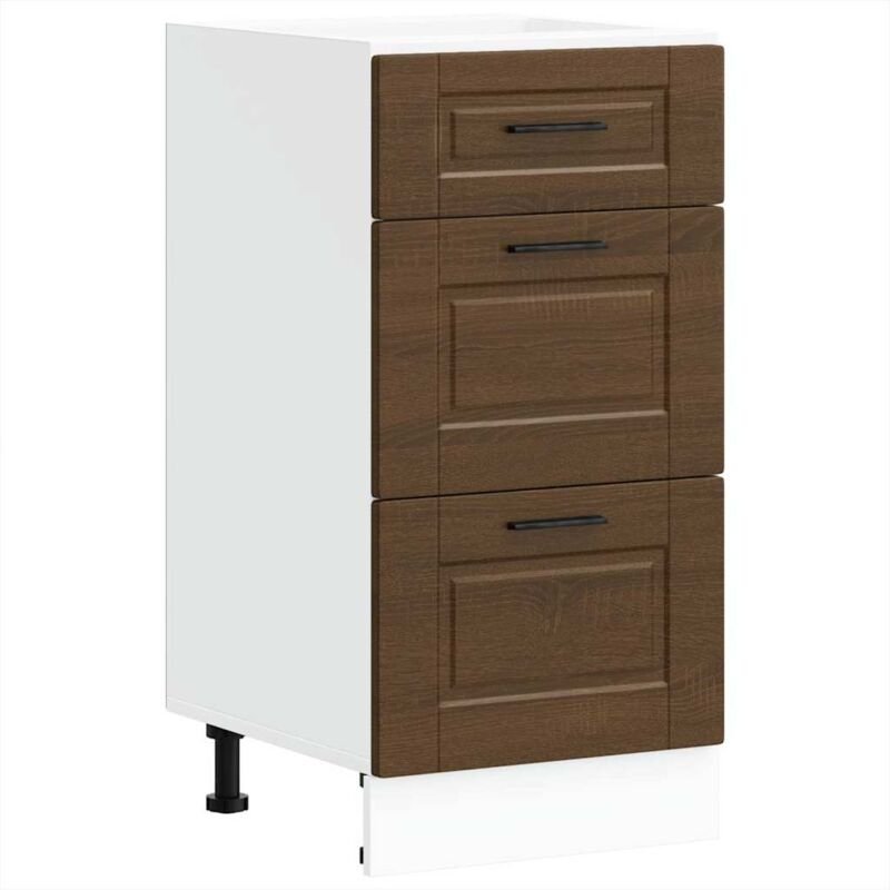 Thumbnail - Küchenunterschrank Porto Braun Eichen-Optik Holzwerkstoff vidaXL