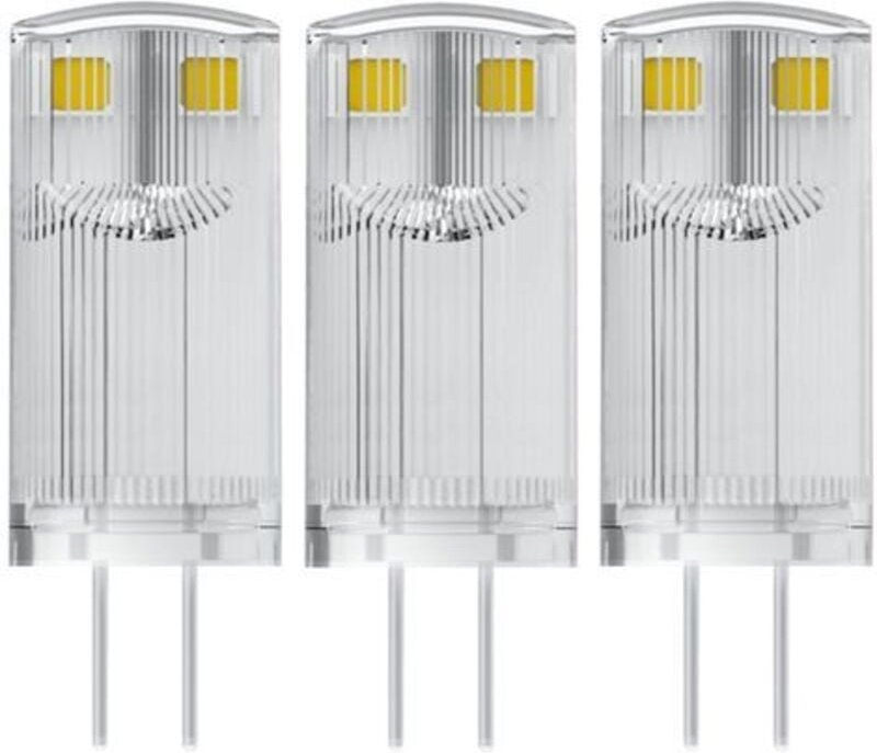 Osram - base led Lampe pin, Pinlampe mit G4 Sockel, 0,90W, Ersatz für 10W-Glühbirne, Warmweiss (2700K), 3er-Pack