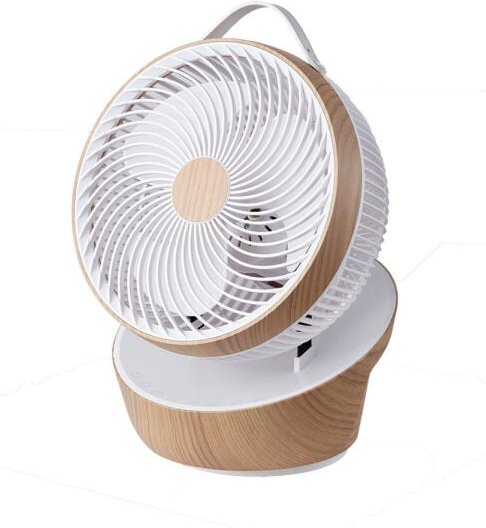 Tischventilator Rotkehlchen rot Rotkehlchen weiß/Holz 25w 12vel 3asp Motor dc Fernbedienung,Timer 36,3x27,5x24,8cm