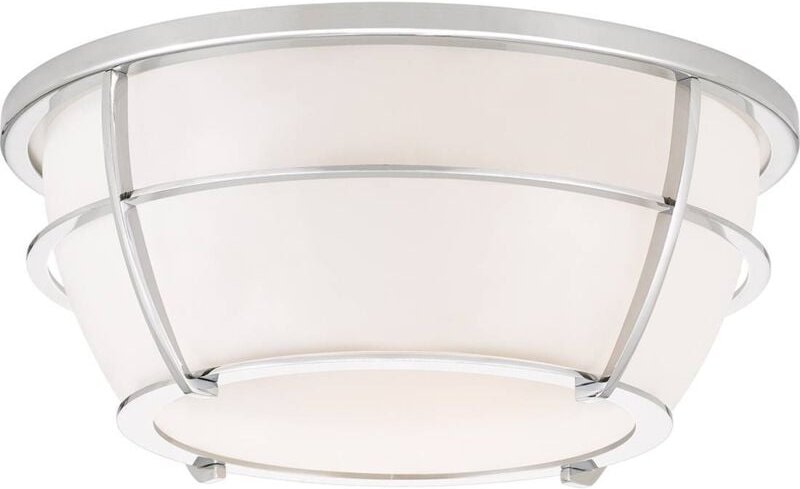 Elstead - Chance - 2 Light Flush Mount - poliertes Chrom-Finish, E27