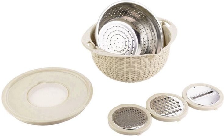 Sieb mit RüHrschüSsel-Set - Siebe für die KüChe, Lebensmittelsiebe und Siebe, Nudelsieb, Home Essential b