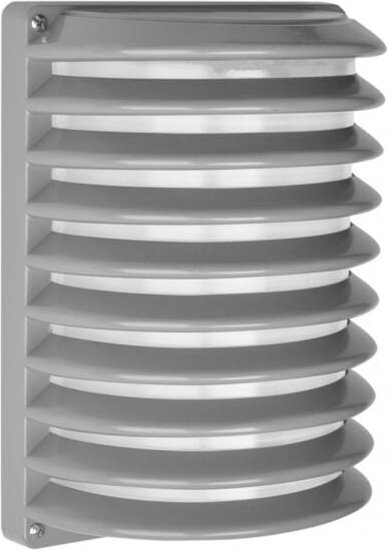 Fabrilamp - Achernar Aluminium Außenwandleuchte 1xe27 grau ip44 25,5x18x13x13 cm