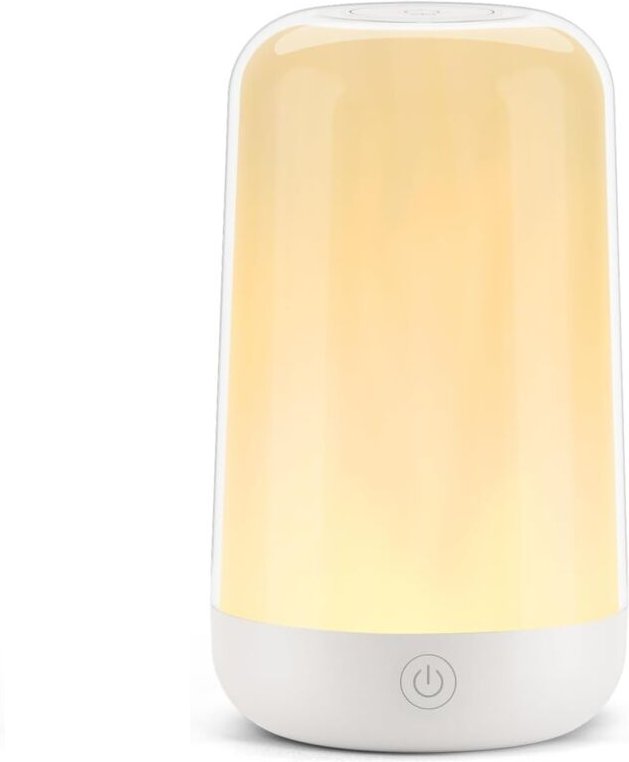 RGB-Touch-Nachttischlampe mit 3 Farbtemperaturen, wiederaufladbarem Akku und dimmbarem Nachtlicht für Schlafzimmer, Wohn...