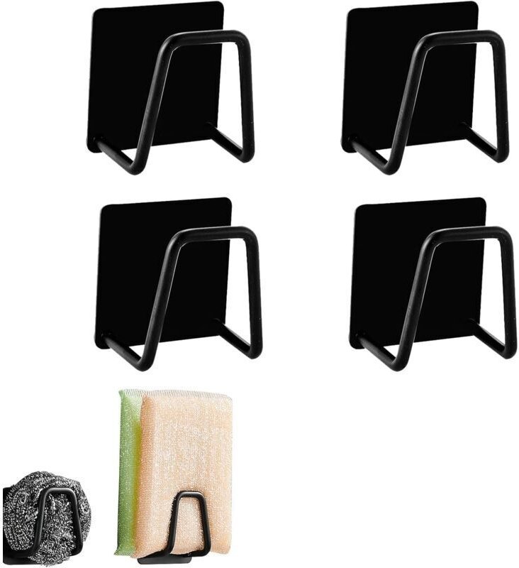 Schwammhalter – Spülbecken-Schwammhalter, selbstklebender Edelstahl-Schwammhalter – für Schwämme, Zahnbürsten, Geschirrt...