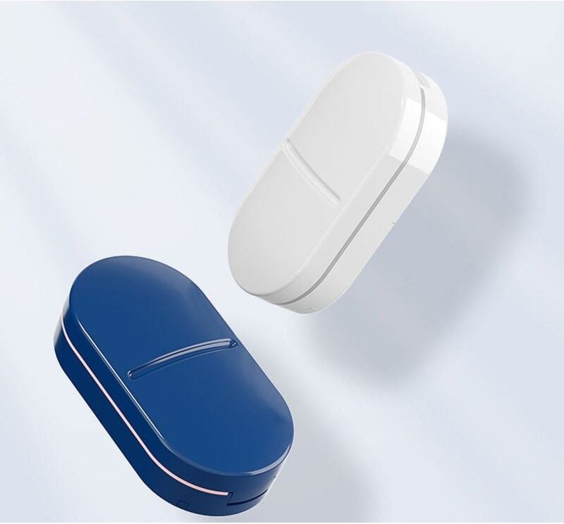 Thumbnail - Sollbry - 2-teiliger Tablettenschneider, Tablettenteiler mit Klinge, Tablettenschneider für kleine und große Pillen, tra...