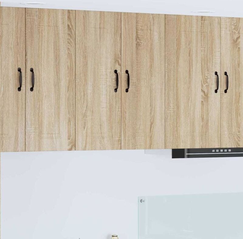 Küchenschrank 2 pcs Sonoma-Eiche 30 x 31 x 80 cm Holzwerkstoff vidaXL