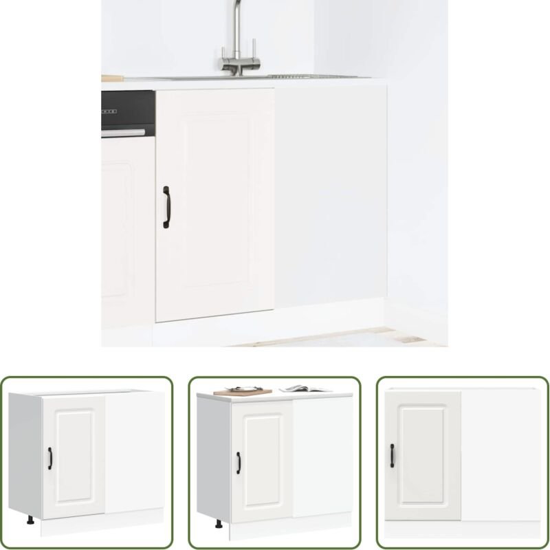 vidaXL Stauraum - Küchenunterschrank Kalmar Weiß Holzwerkstoff