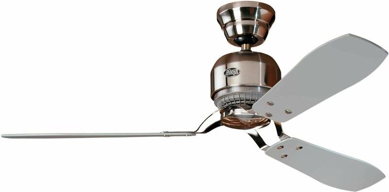 Deckenventilator Industrie II Chrom mit Wandschalter