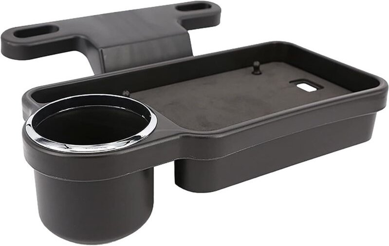 Thumbnail - Lntyq - Organiseur de siège arrière de voiture avec plateau de table pliable, universel, portable, pliable, support de b...