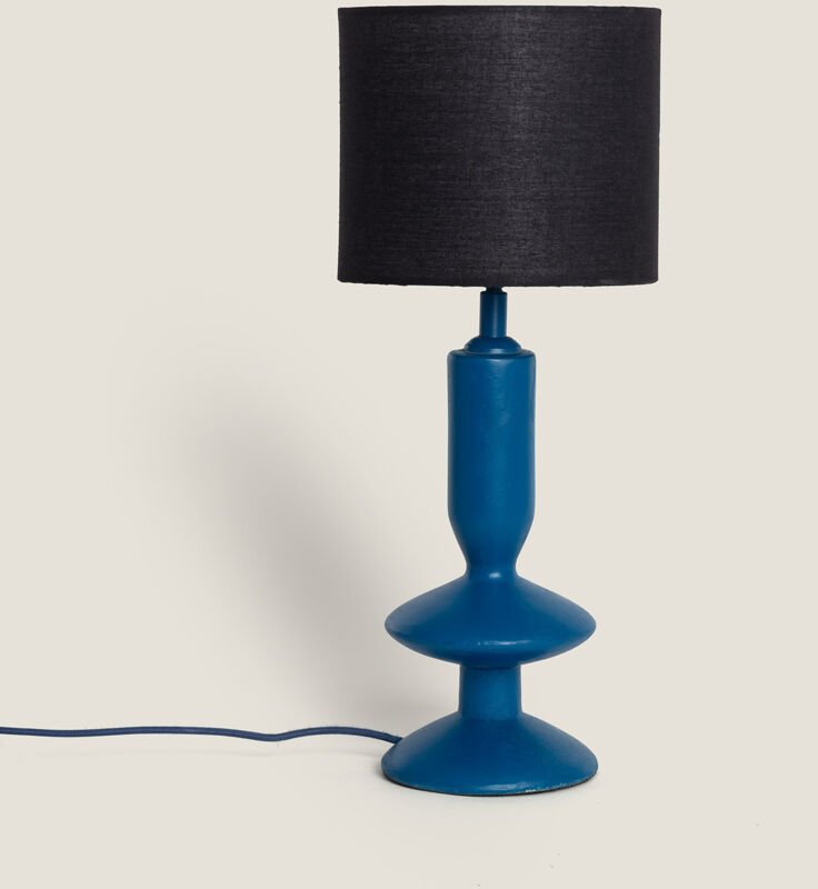 Tischlampe aus Kunstharz Daleth Blau