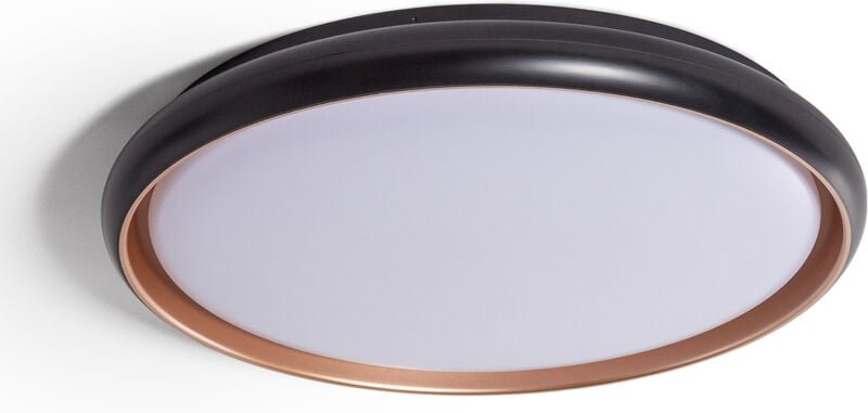 Ledkia - led Deckenleuchte 36W Rund Ø510 mm cct Auswählbar Rayan Schwarz