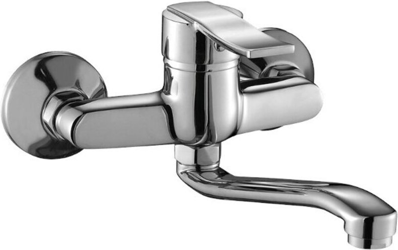 MADERA Küchenarmatur zur Wandmontage, verchromt