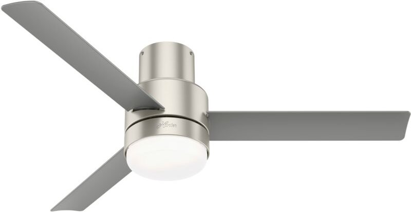 Hunter - Deckenventilator Gilmour Nickel mit Licht