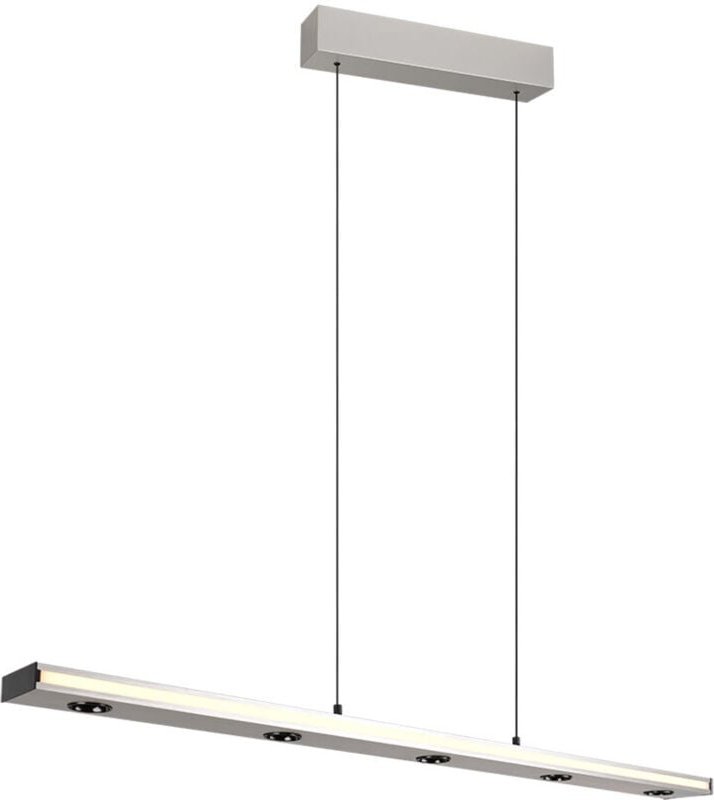 Pendellampe Hängeleuchte Wohnzimmerlampe Nickel up and down Dimmbar H 200 cm