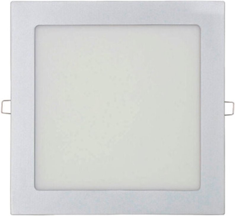 EDM - Quadratischer LED-Spot 22cm - 20W - 1500lm - 4000K - Verchromter Rahmen - 31585