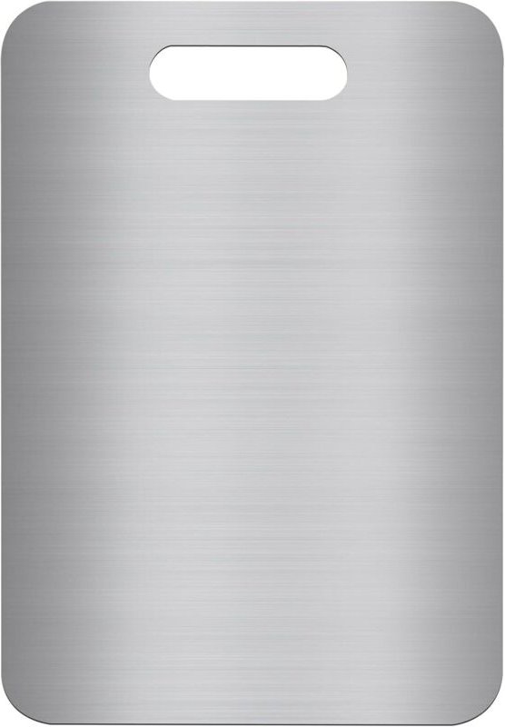 Schneidebrett aus Edelstahl 304, doppelseitig, BPA-frei, ideal für Fleisch, Brot, Gemüse und Obst, große Schneidefläche ...