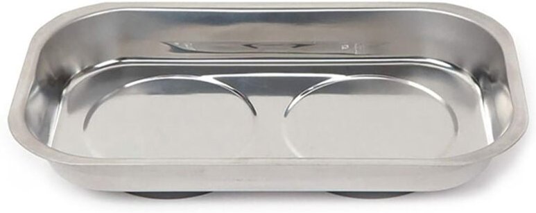 Magnetisches rechteckiges Metalltablett 23 x 13 cm