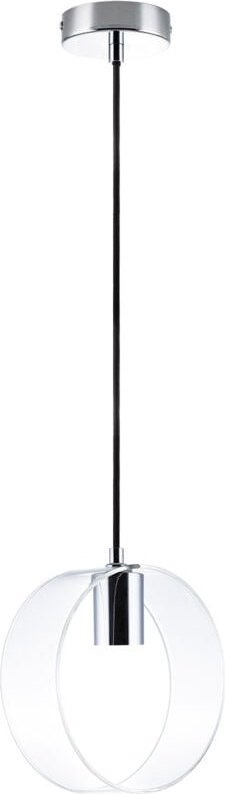 Paco Home - Deckenlampe Pendelleuchte Lampe Wohnzimmer Glas Retro Design E27 ohne Leuchtmittel, Transparent-Chrom