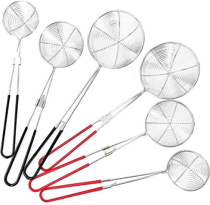 Hot Pot Sieb, Löffel, Spinnensieb für die Küche, 6 Stück, Lebensmittelsieb, Skimmer, Löffel, Sieb, Birne