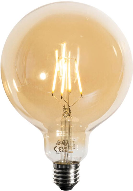 E27 Dimmbare led Gold G125 5W 450lm 3000K