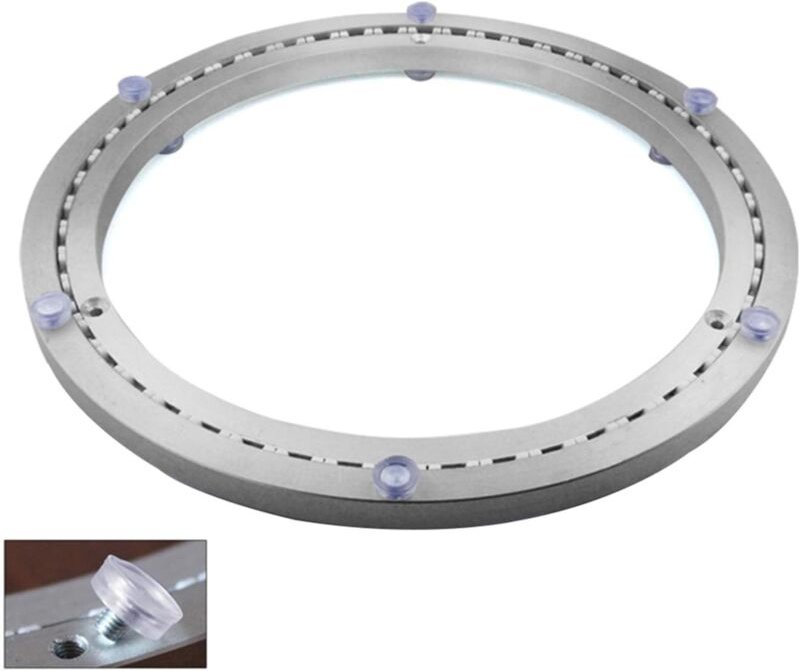 Metall-Drehtellerlager, runde Drehbasis, 360° drehbar, einreihige Kugellager, für schwere Beanspruchung, ø35 cm