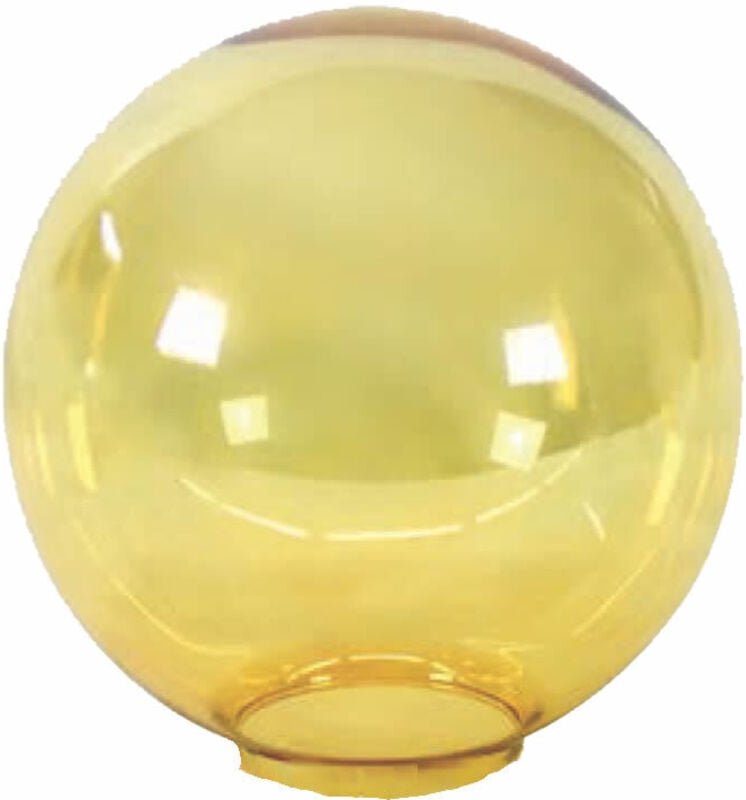 Ltde - 15 cm amber Kristallkugel mit 1 cm Graipa und 8 cm Öffnung