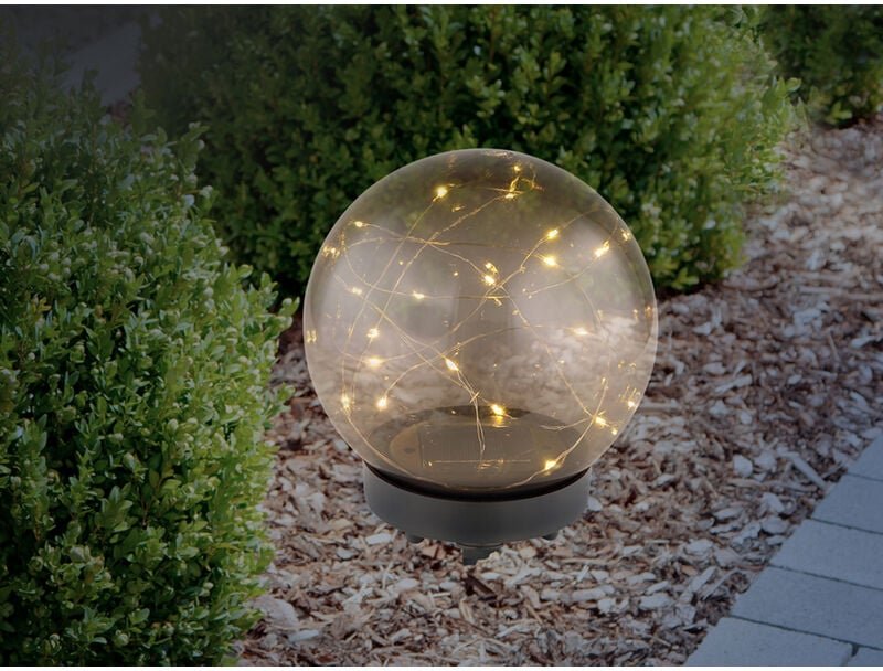 Led Solarleuchte rauch Solar-Bodenleuchten - Globo