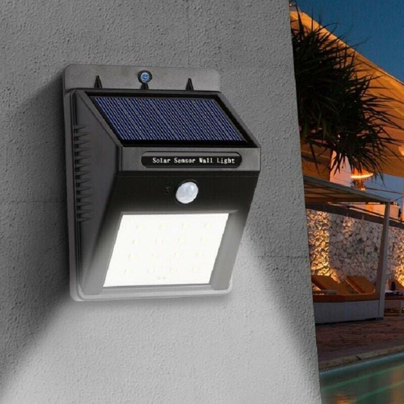 Kcvv - Solar-LED-Lampe mit 120°-Bewegungssensor