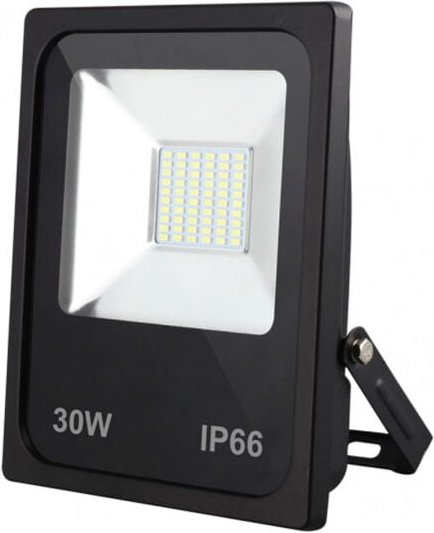 Fabrilamp - flutlicht led smd dacita 30w 6500k schwarz 2700lm 120º ip66 23x19,5x5 cm