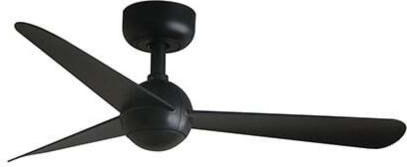 Sfera s Schwarzer Ventilator ohne Licht Ø90cm