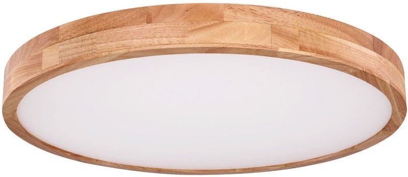 Led Holz Design Decken Leuchte Tageslicht Wohn Zimmer Fernbedienung Lampe dimmbar Globo 41745-48