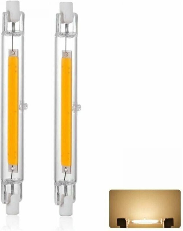 Dimmbare R7S-LED-Lampe, 118 mm, 20 W, Warmweiß, 3000 K, 3000 lm, J118, 20 W, linearer Halogen-Ersatz, 360-Grad-Beleuchtu...