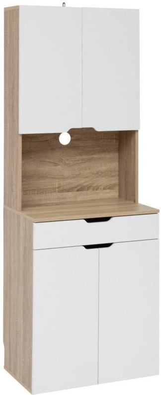 Küchenbuffet mit 4 türen eat up weiß und holz - 5five