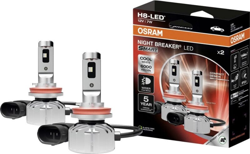 Osram - Automotive 64212DWNBSM-2HB led Leuchtmittel night breaker® led smart H8 12 v