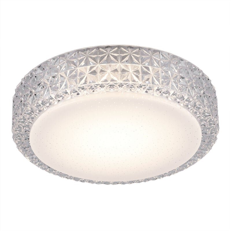 Reality Leuchten - 12 Watt led Decken Lampe Kristall Wohnraum Sternen Effekt Leuchte R62421100