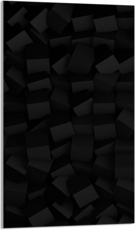 Glasschneidebrett 30x52 Schwarz