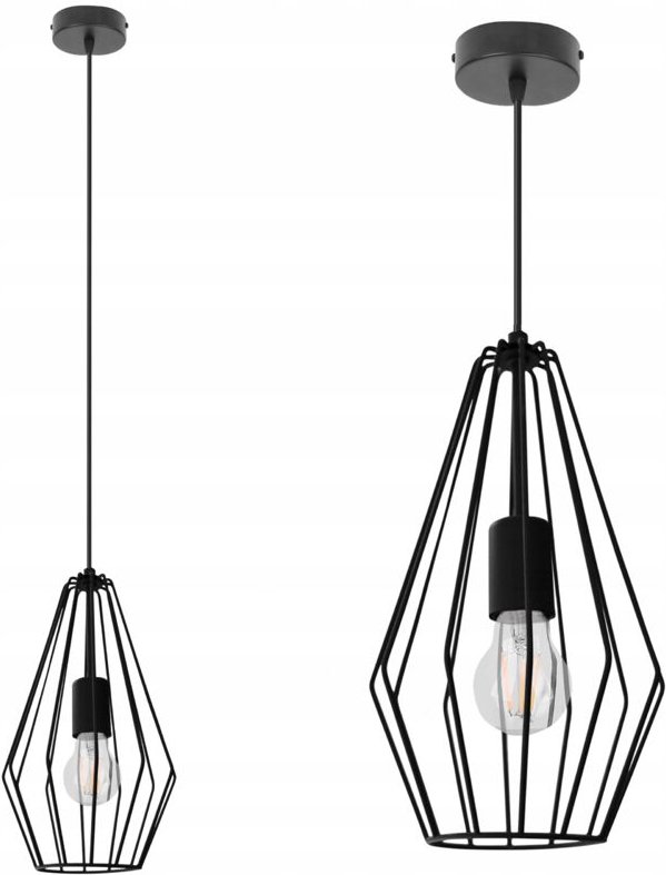 LOFT DECKENHÄNGELAMPE METALL E27 draht